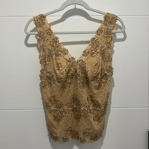 Vintage sequin beaded top
